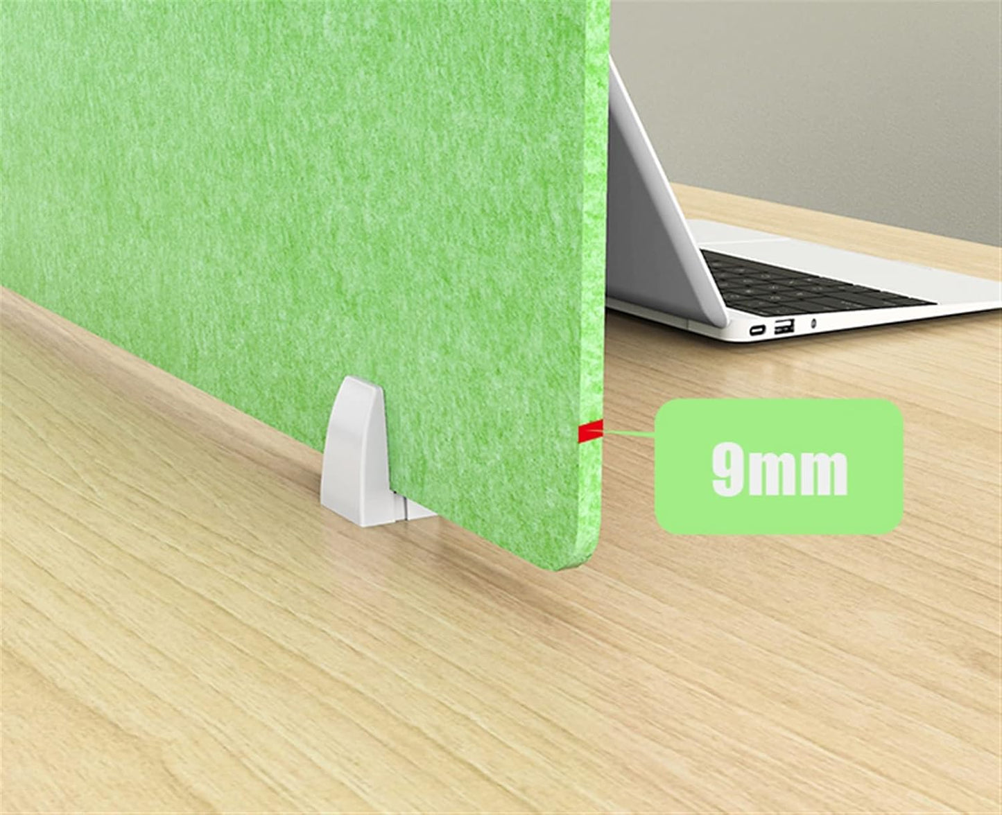 Icegrey Acoustic Desk Divider Privacy Panel Removable Sound Absorbing Desk Partition Board with 2 Clips for Student Call Centers Offices Braries Classrooms Library, Silver Grey, 23.4x11.7"