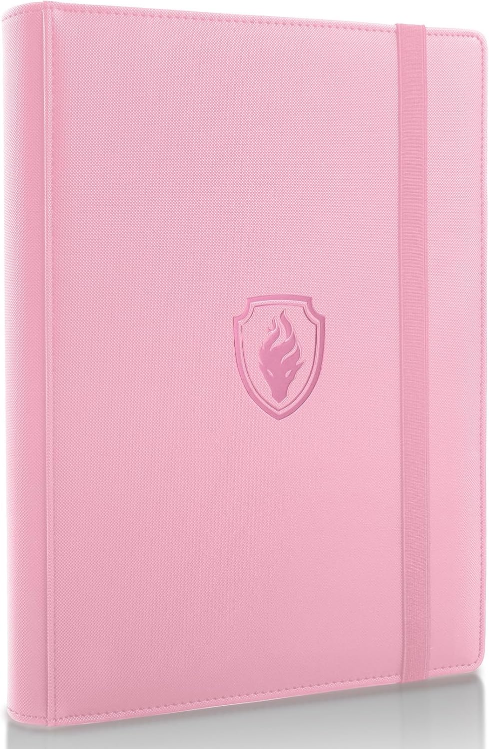 Trading Card Binder - 9 Pocket PU Cover Collection Book for 360 Cards, Premium Sturdy Holder Folders, Album for YuGiOh, MTG, TCG, Game & Sports Cards, Pink
