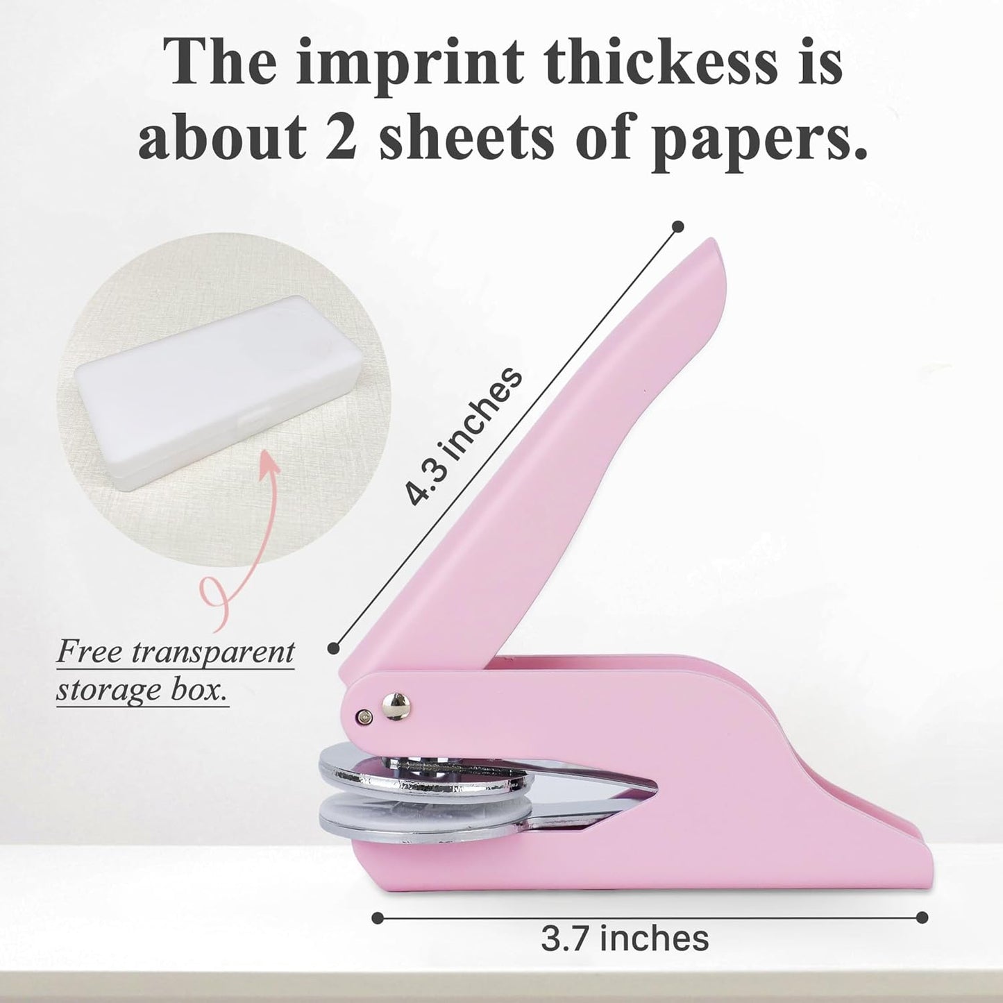 Book Embosser Custom Embosser Stamp with Your Name or Design Personalized Library Embosser Stamp Customized Books Business Cards Paper Documents Notebooks etc. (14)