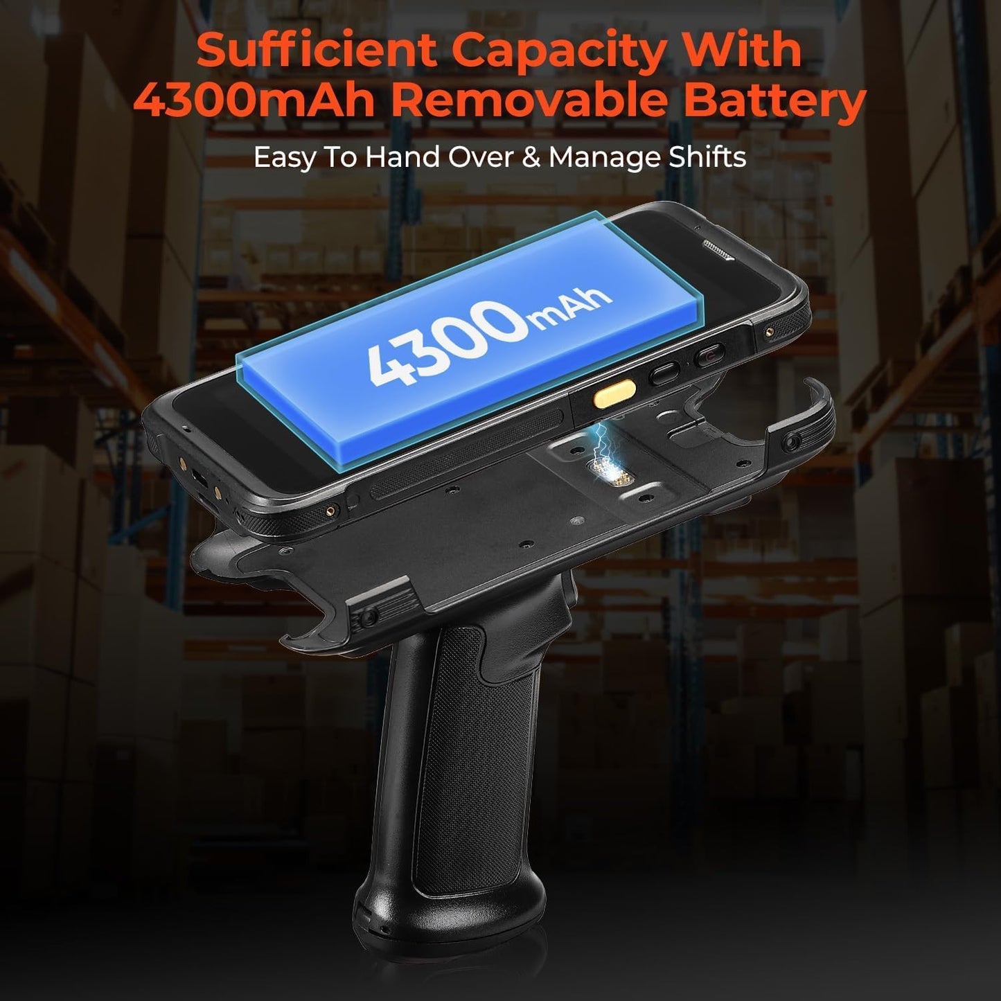 MUNBYN Upgraded Android 13 Barcode Scanner with OCR, ID Scanner, Drivers License and Passport Age Verification & Customer Management Equipped Honeywell N6703, 1D/2D Wireless Mobile Computer Handheld