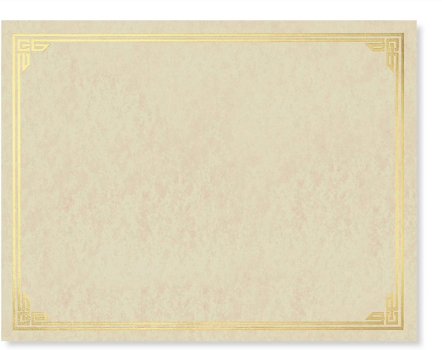 PaperDirect Gold Foil on Aged Parchment Classic Parchment Specialty Certificates, 8½ x 11, 50 Count, Certificates and Awards Paper, for School, Work, Diplomas & Award Certificates