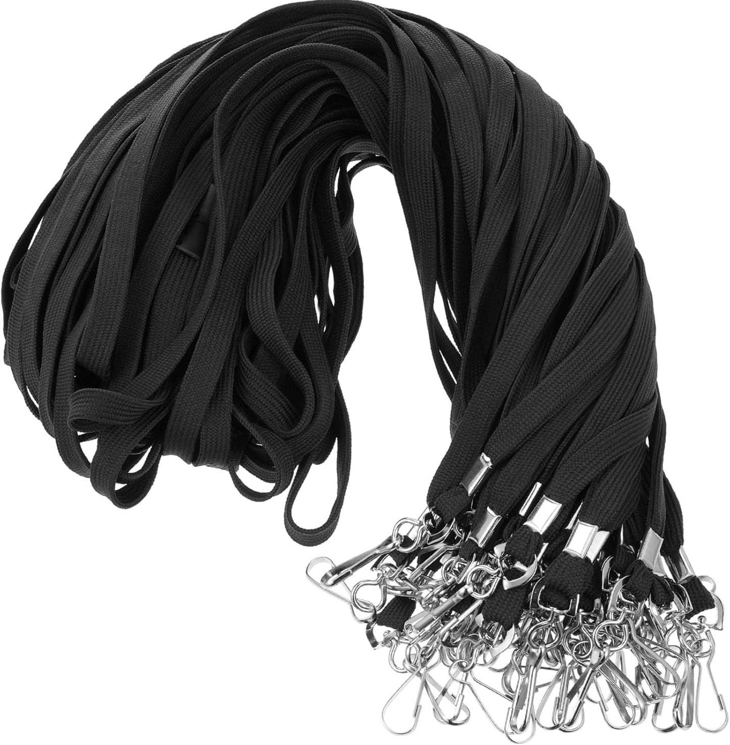 Windyun Breakaway Lanyards for ID Badges Bulk Lanyards Strap with J Hook Flat Lanyards School and Office Supplies
