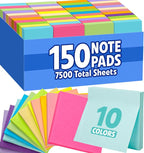 150 Pads Sticky Notes 3x3, Self-Stick Pads Bulk Bright Colors, School Supplies by YesBes