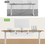 KEEGH Large 36" Under Desk Cable Management Tray - Image 7