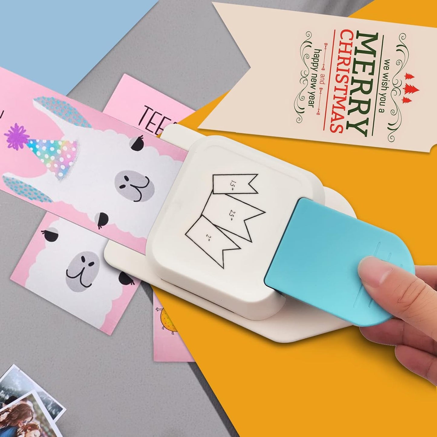 Punches for Paper Crafts 1.5, 2 or 2.5 Inch Gift Tag Paper Punches for Scrapbooking Craft Perfurador DIY Puncher (Style B)