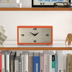 JONES CLOCKS® Odeon Desk Clock | Modern Rectangular Design | Orange | Stylish - Image 5