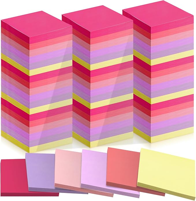 Fainne 120 Pack Sticky Notes Bulk 3 x 3 inch Self Stick Note Pads Multicolor by Fainne