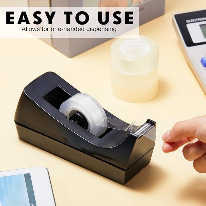 Colarr 30 Pack Desktop Tape Dispenser Non Skid Base Tape Dispensers Desk Tape - Image 4