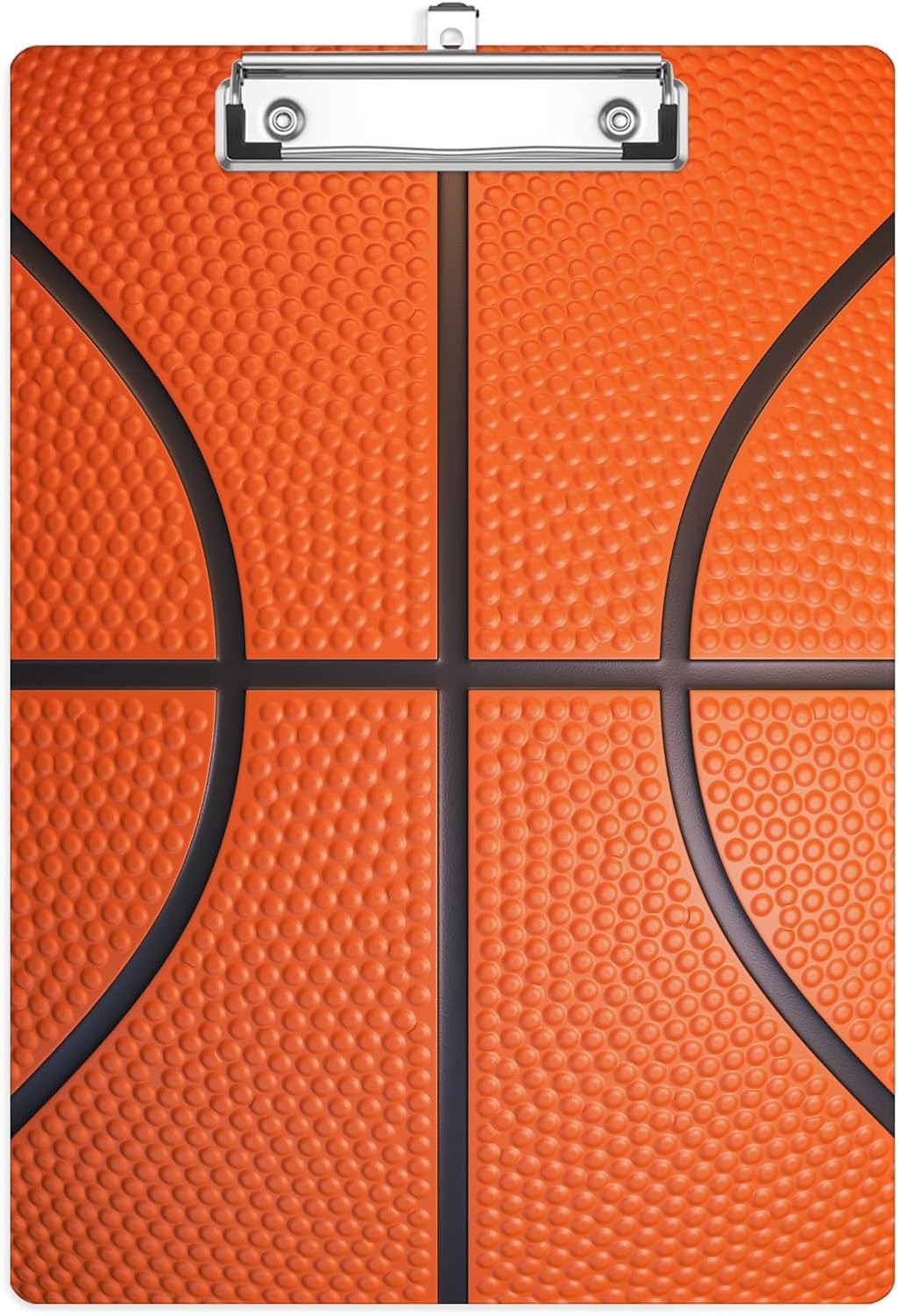 Basketball Texture Plastic Clipboards,Cute Fashion Clipboard Decorative 8.5" x 12.5"Standard A4 Size Clipboards,Acrylic Clipboard for Teacher,Social Worker,Students,Nurse,Office Supplies