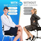CushZone Ergonomic Seat Cushion & Lumbar Support Pillow - Image 8
