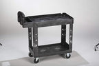 Rubbermaid Commercial Products 2-Shelf Utility/Service Cart, Lipped Shelves - Image 8
