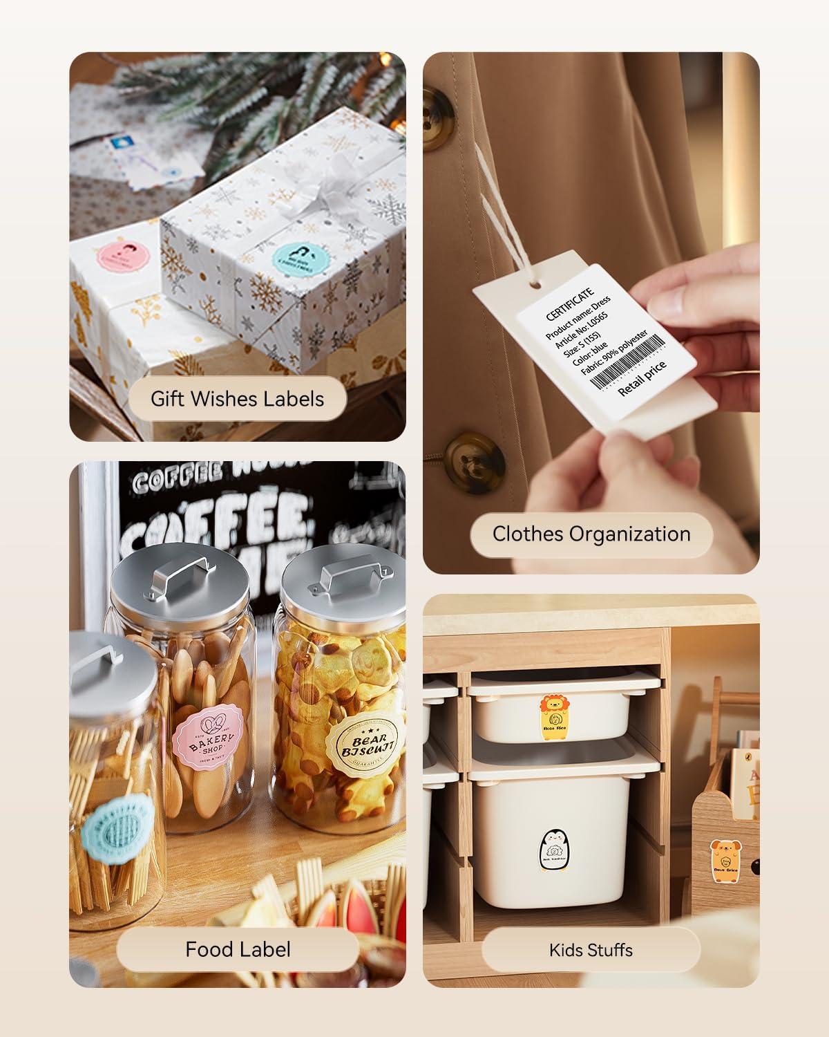 NIIMBOT B21 Label Maker, 2 Inch Portable Thermal Label Printer, Label Maker Machine with Tape, Compatible with Android, iOS & PC,Labeling for Home Storage Office and Small Business,Green