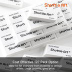 Shuttle Art White Erasers, 120 Pack Erasers Bulk, Smudge Resistant Eraser - Image 3