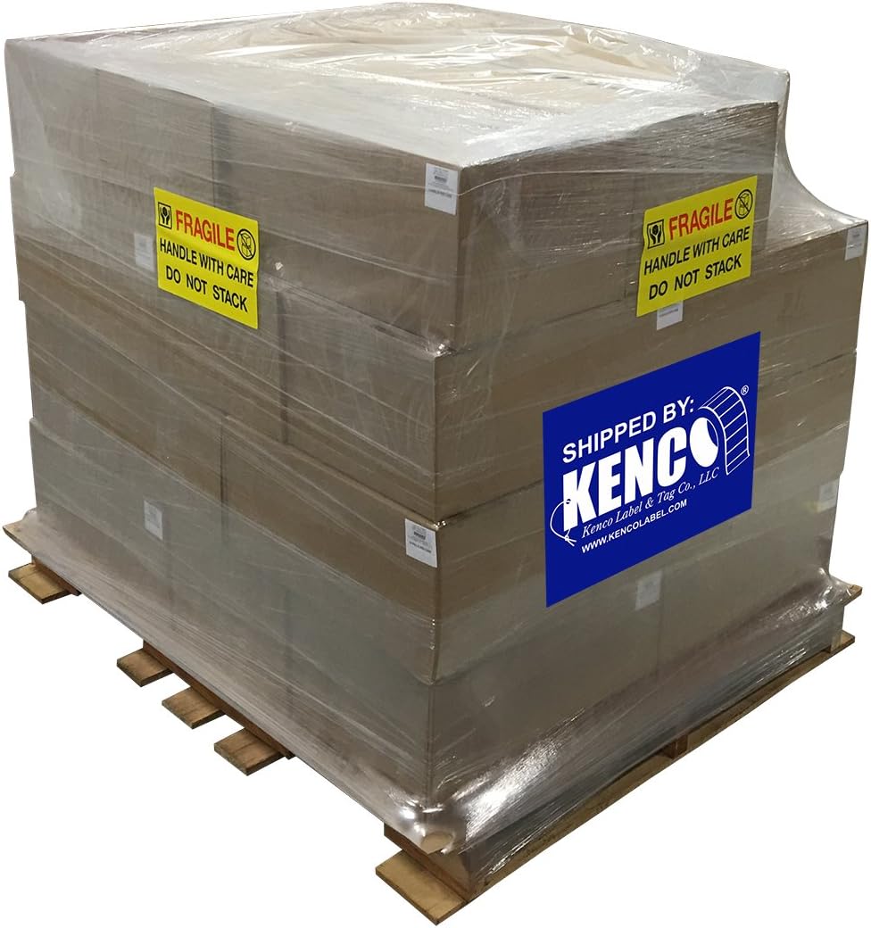4" X 6" Direct Thermal Perforated Stickers Labels for Shipping Labels, Inventory, and Color Coding - Compatible with Zebra, Rollo, Godex and More (Pink, Pallet)