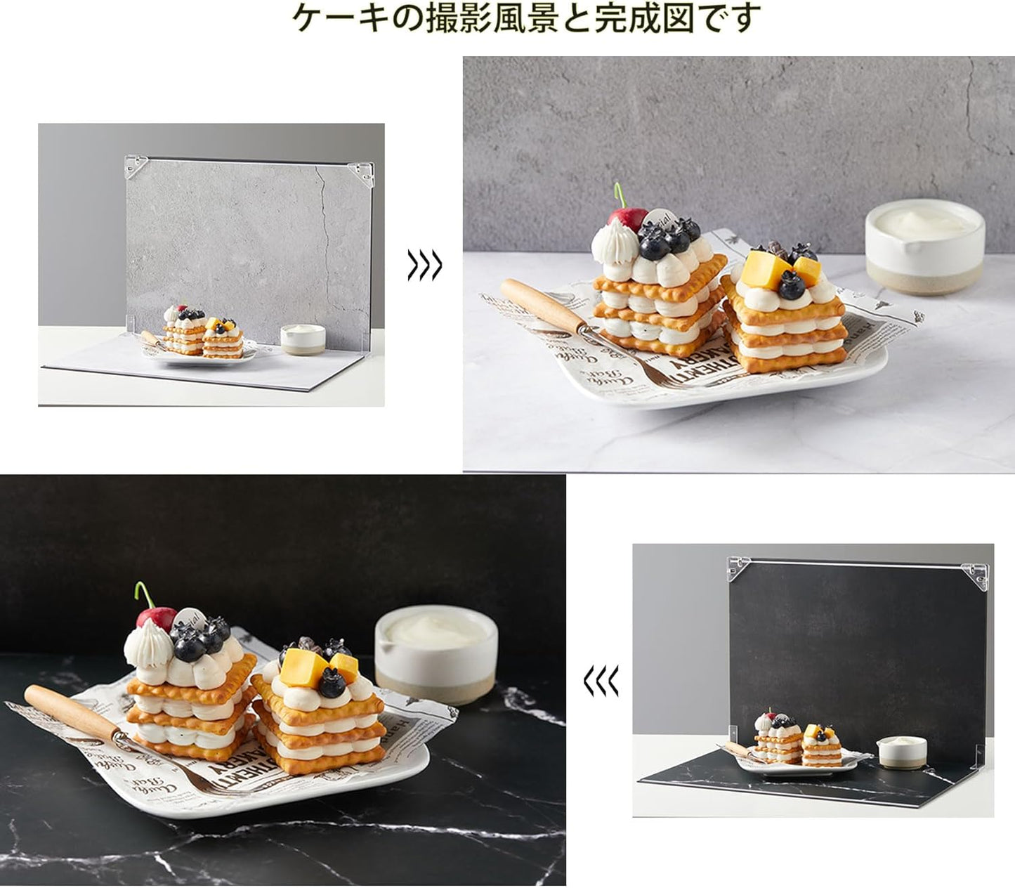 8Pcs 16Patterns Table Top Small Food Background Kit Makeup Product Shooting Backdrop Photo Backdrop Board Product Photography for Mini Items Photography and Video Recording(Small Size 16.5x11.7in)