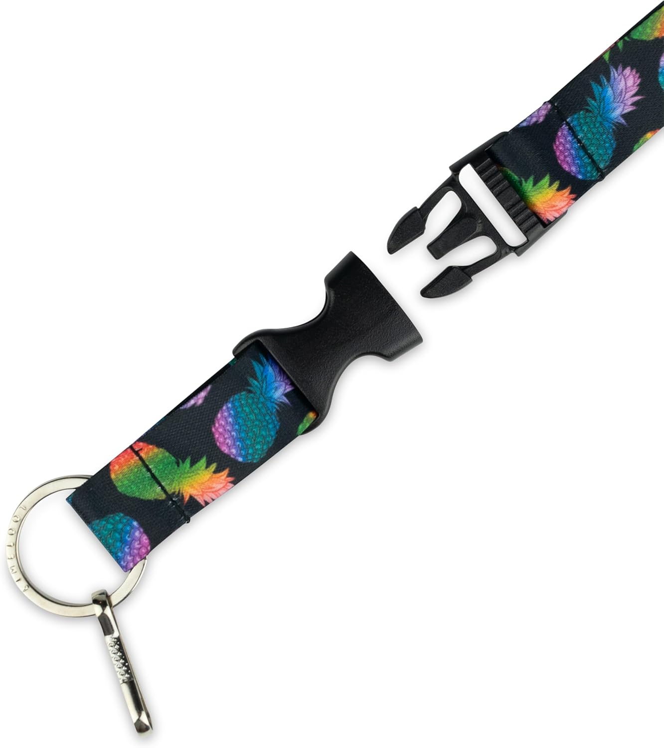 Limeloot Lanyard for Keys, ID Badge, Accessories | Neck Lanyard for Men and Women with Quick Release Buckle and Flat Ring