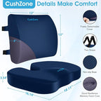 CushZone Seat Cushion, Lumbar Support Pillow - Image 6