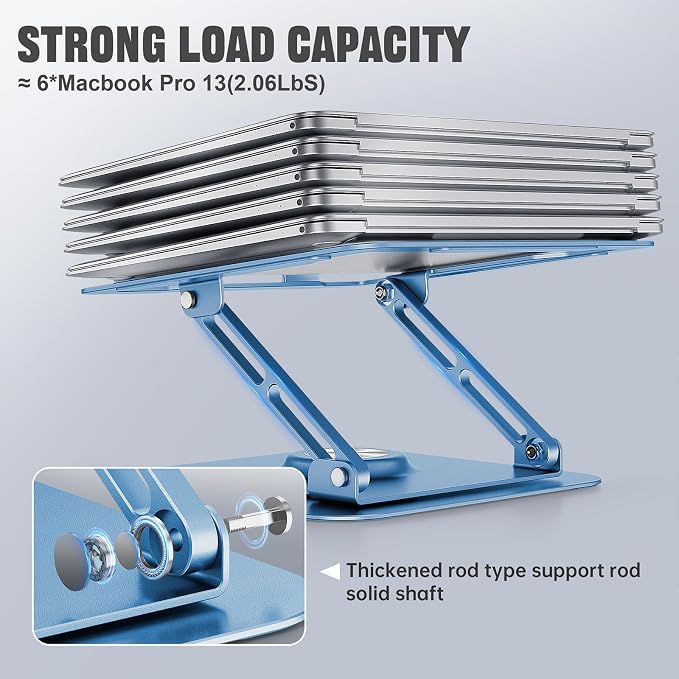 JOYEKY Laptop Stand for Desk, Adjustable Computer Stand - Image 3