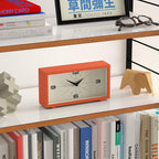 JONES CLOCKS® Odeon Desk Clock | Modern Rectangular Design | Orange | Stylish - Image 6