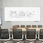 VIZ-PRO Magnetic Dry Erase Board, 120 X 48 Inches, Foldable Wall-Mounted - Image 6