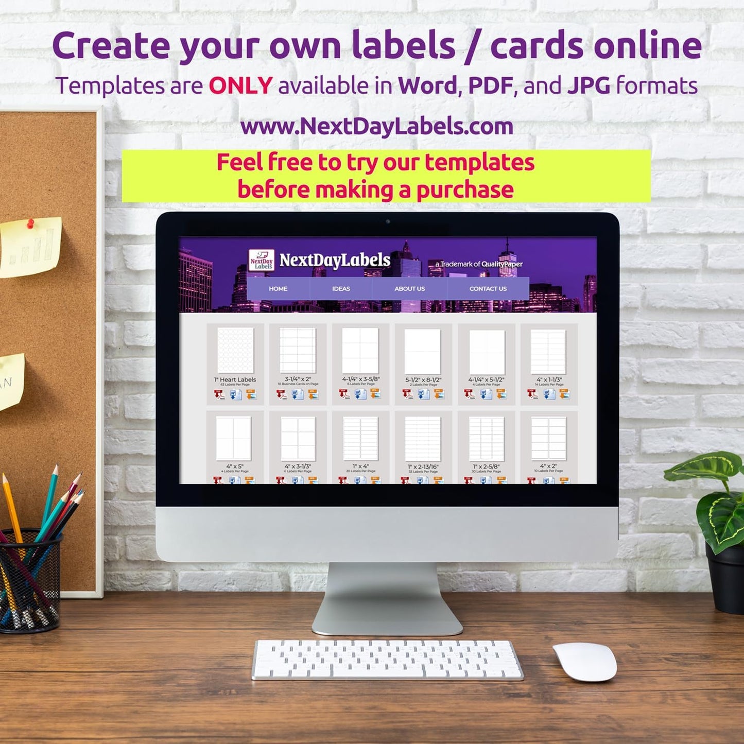 NextDayLabels 1.5 Inch Round Label Matte White, Blank Laser/Inkjet Printer Label Circle Sticker (750 Labels, 25 Sheets of 30)