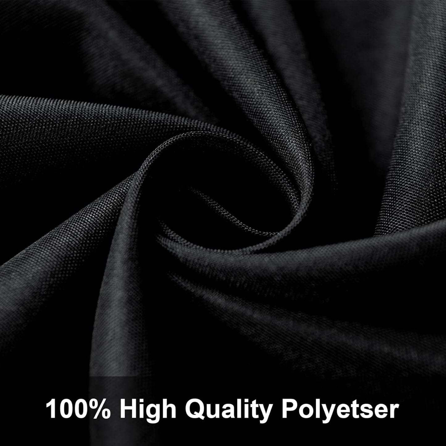 Joccun 5X7FT Black Backdrop Background for Photography,Polyester Backdrop Curtain Background Screen for Photography,Photoshoot,Video Recording,Studio(5X7ft,Black)