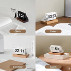mooas Automatic Mini Flip Clock, Retro Vintage Automatic Flip Desk Clock - Image 4