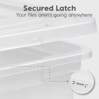 IRIS USA File Box, Plastic File Organizer - Image 6