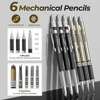 Nicpro 58 PCS Art Drawing Supplies Kit in Leather Case, Art Mechanical Pencil - Image 2