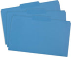 Blue Summit Supplies Blue Legal File Folders, Legal Size, 1/3 Cut Tab, File - Image 3