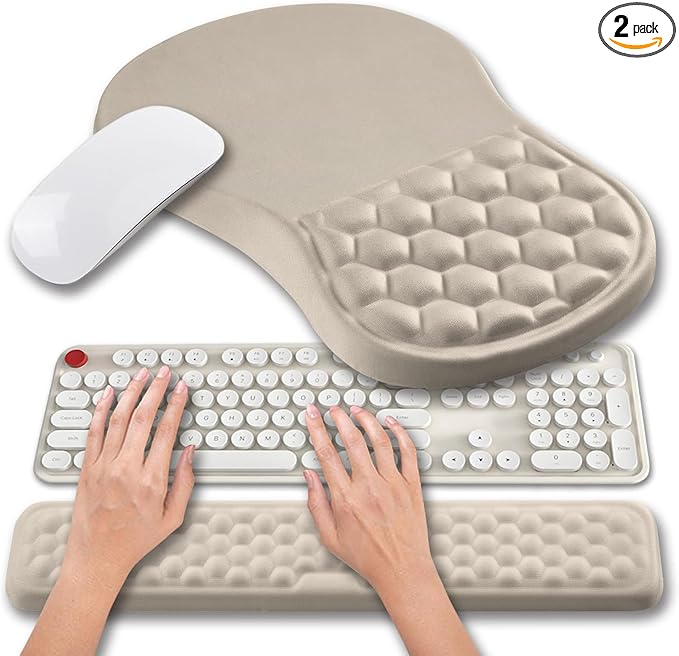 Hokafenle 2 in 1 Ergonomic Mouse Pad Wrist Support & Wrist Rest by Hokafenle