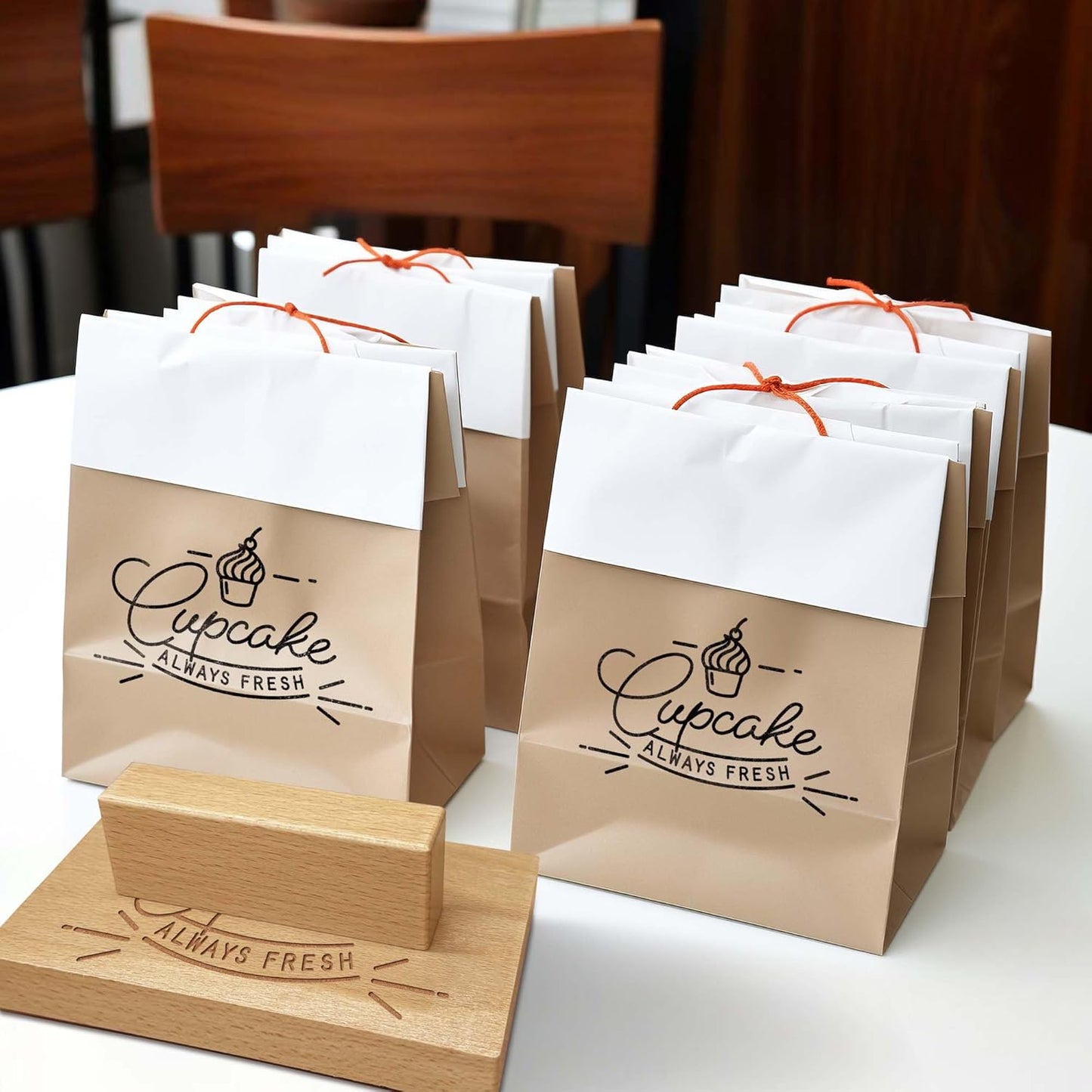 Custom Logo Stamp - Personalized Rubber Stamp - Multiple Size Options Available - Upload Your Logo (2"x3")