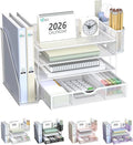 WALI Desk File Organizer, 4 Tier Desktop Paper Letter Tray Organizer by WALI