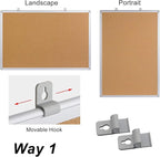 Cork Board Bulletin Board 24 x 18 Inches, Office Board - Image 6