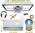 Hokafenle 2 in 1 Ergonomic Mouse Pad Wrist Support & Wrist Rest - Image 2