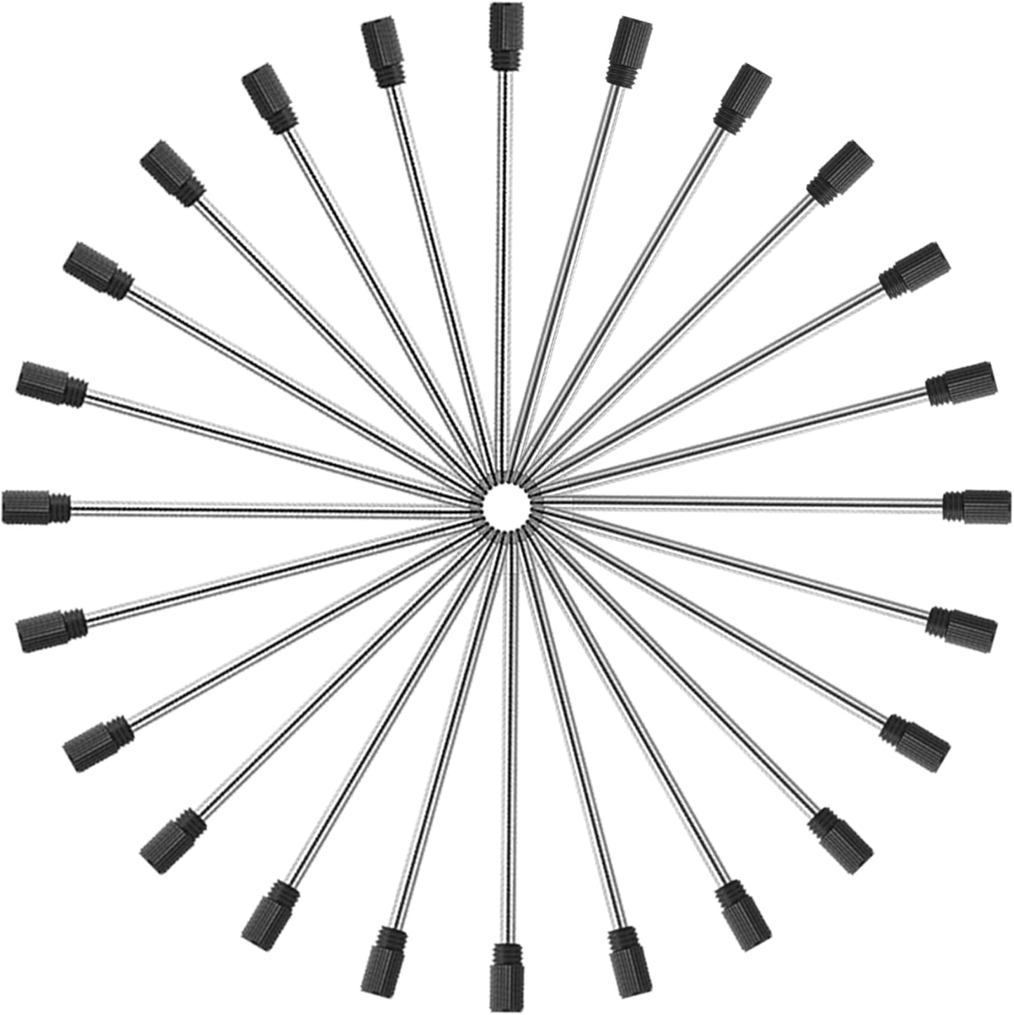 DUNBONG Ballpoint Metal D1 Refill for Multifunction Pen, Black pack of 5 pieces (Black)