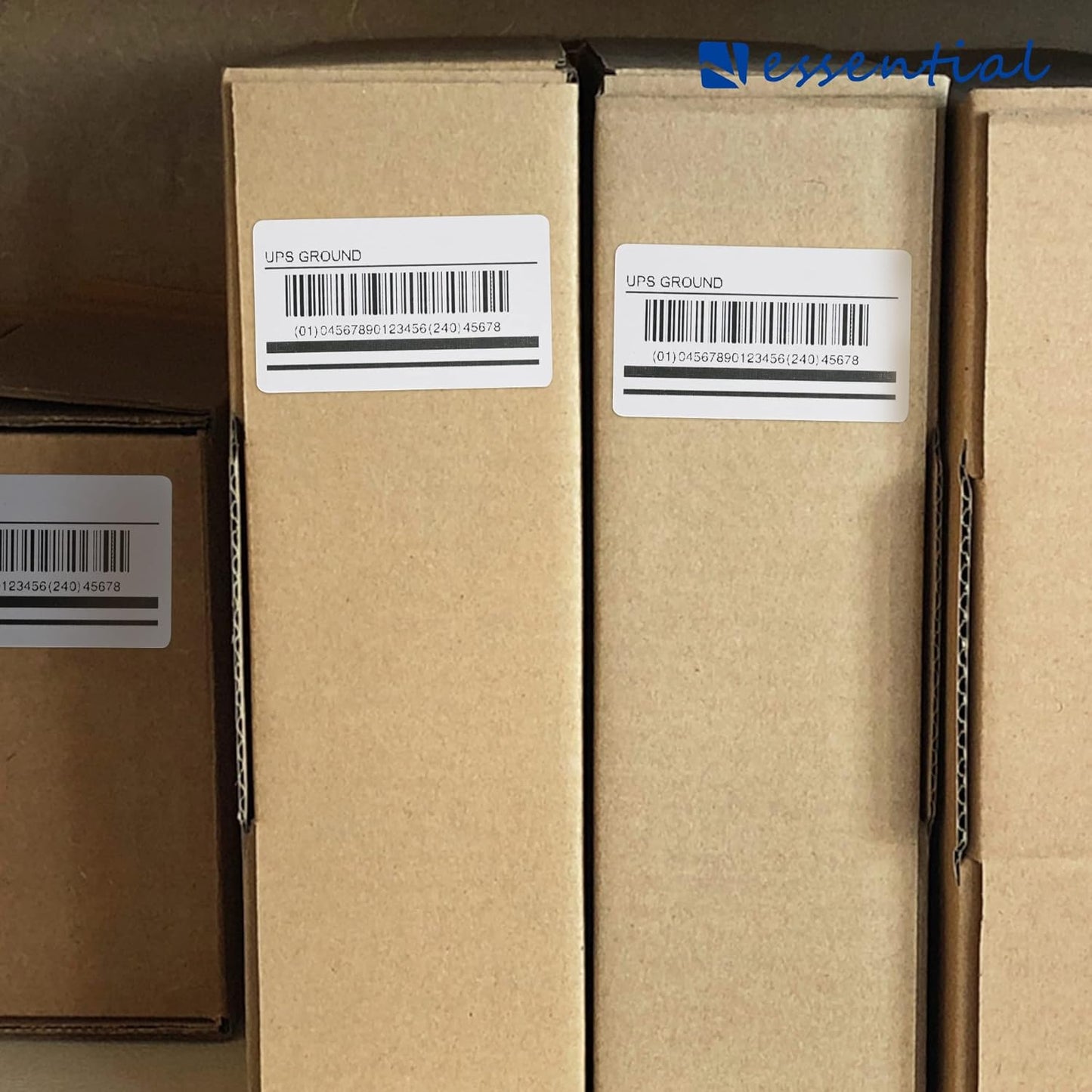 ESSENTIAL 2.25"x 1.25" (57mm ×32mm) Direct Thermal Barcode Labels, Shipping Labels, Compatible with Zebra & Rollo Label Printer, 1000 Label of Roll (12 Rolls, 12000 Tags)