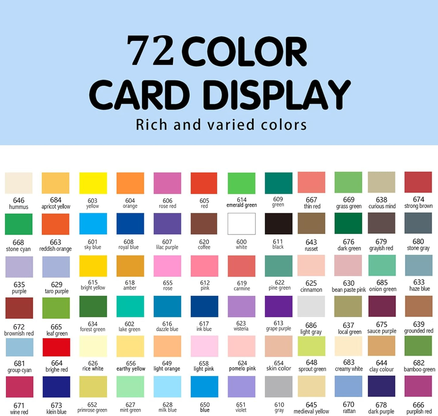 72 Color Paint Pens, Soft Brush Tip Acrylic Markers, Quick-Drying Waterproof for Canvas, Rock, Wood, Stone, Glass, Ceramic, Fabric Painting, DIY Crafts