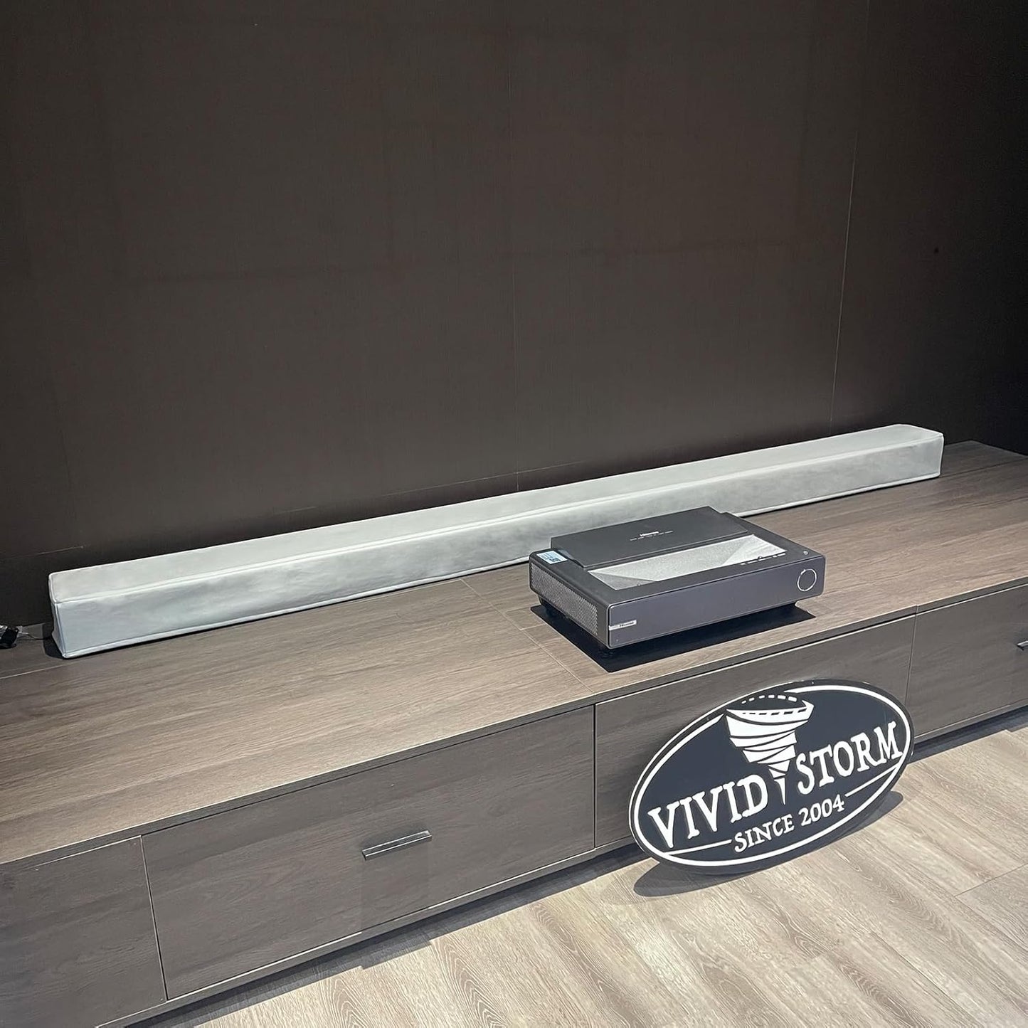 VIVIDSTORM 120" Motorized Projector Screen Waterproof Dust Cover with White Color,VSWDS120HW