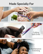 ULG Professional Hair Scissors Kit Right-Hand Razor Edge Barber Scissors Salon - Image 8