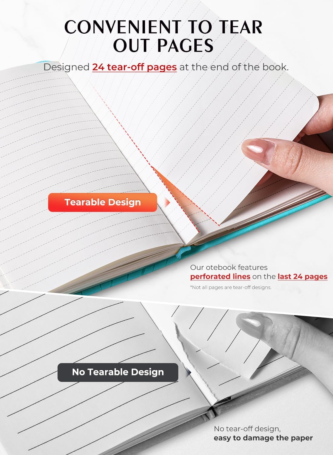 AISBUGUR Pocket Notebook, Small Notebook, 2-Pack Total 320 Pages,3.7" x 5.7" Pocket Notebook (2 Pack, Sky Blue Wave)