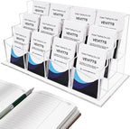 Vevitts Vertical Business Card Holder, Acrylic Business Card Display, Home & by Vevitts