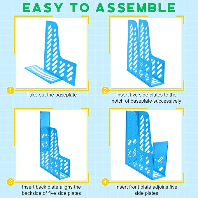 Glenmal 12 Pack Magazine Organizers Binder Organizer - Image 4