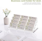 SANRUI Clear Acrylic Business Card Holder - Image 7