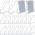 20 Pcs Clear Acrylic Magazine File Holder Plastic Desk Organizer by Marsui