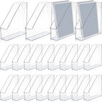 20 Pcs Clear Acrylic Magazine File Holder Plastic Desk Organizer by Marsui