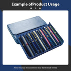 PU Leather 12 Fountain Pen/Pencil Tray Case Organizer, Fashion Design, Magnetic - Image 4