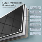 MaxGear Glass Whiteboard Wall Mounted, Frameless Magnetic Dry Erase Board - Image 9