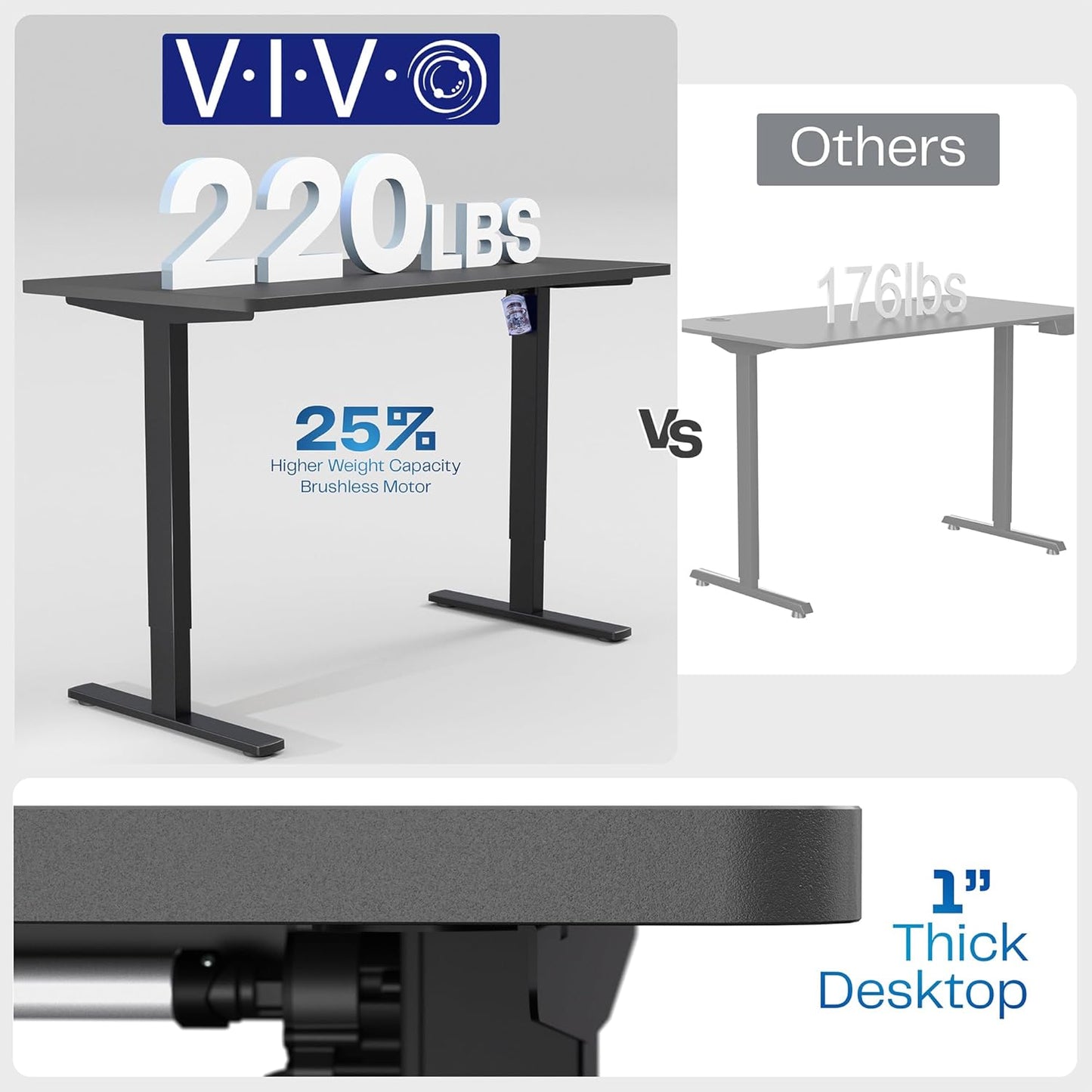 VIVO Electric 60 x 30 in Standing Desk, Memory Height Adjustment, 1B Series, Reclaimed Wood Top White Frame, DESK-KIT-1W6P-30