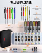 Nicpro 31 Pack Carpenter Pencil Set - Image 7